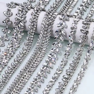 91เซนติเมตรคริสตัลแก้วเทปแววลูกปัด พลอยเทียม โซ่ร้อนแก้ไขตกแ…