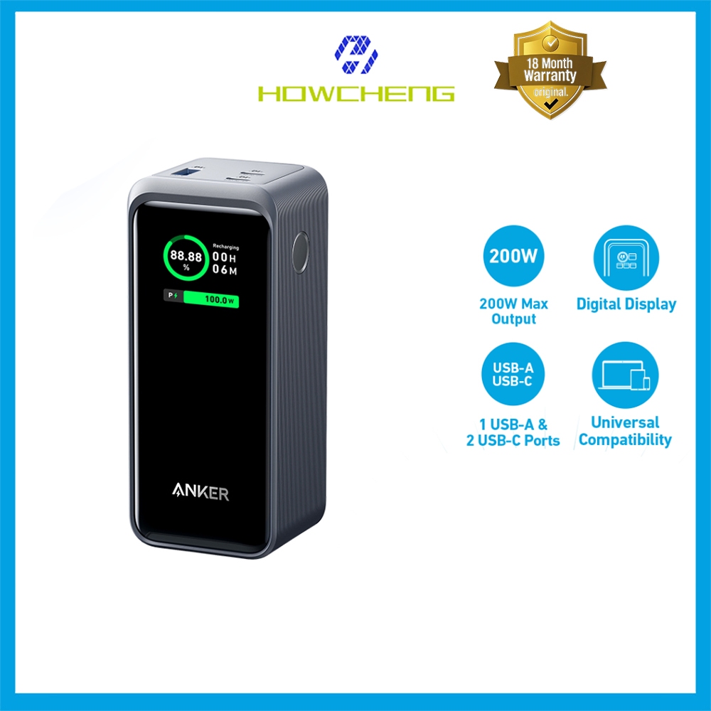 Anker Prime 20,000mAh Power Bank (200W) USB Type-C