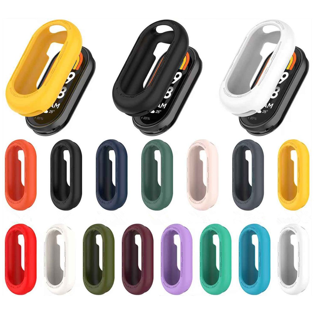 เคสซิลิโคนสําหรับ Xiaomi Mi Band 10 9 8 เคสกันชนป้องกัน