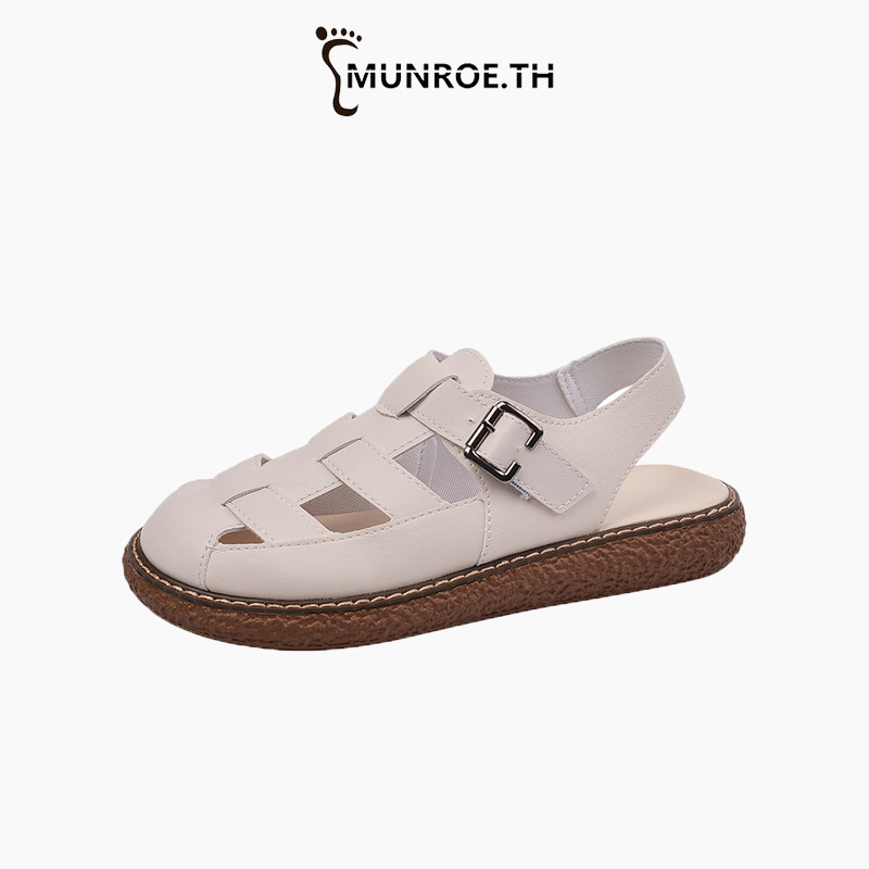 รองเท้านักเรียนส้นแบน Baotou สไตล์เกาหลี สไตล์ใหม่สำหรับฤดูร้อนปี 2023 ของผู้หญิง รองเท้าแตะผู้หญิงลำลอง รองเท้าแตะโรมันอินเทรนด์