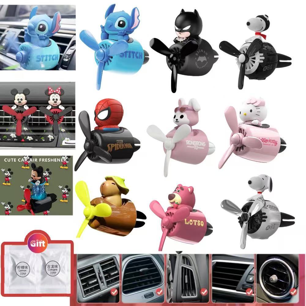 Bear Pilot Car Air Freshener Aromatherapy Air Vent Perfume Diffuser Aromatherapy Car Deodorant Accessories Aromatherapy อุปกรณ์ตกแต่งภายในรถยนต์