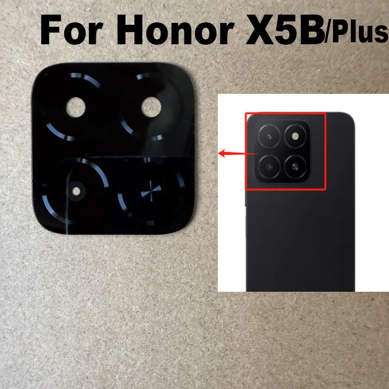สําหรับ Huawei Honor X5b Plus เลนส์กล้องด้านหลังกระจกด้านหลังพร้อมการเปลี่ยนสติกเกอร์กาว