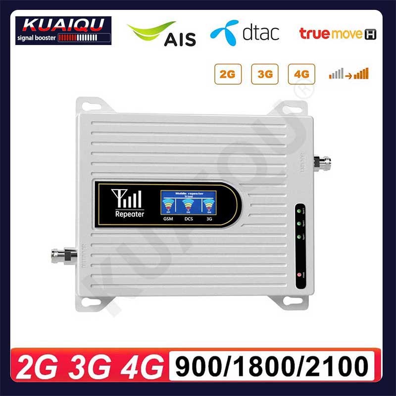KUAIQU ตัวรับสัญญาณมือถือ 2G 3G 4G 5G ขยายสัญญาณ เพิ่มสัญญาณมือถือของคุณ ปรับปรุงสัญญาณมือถือ เพิ่มสัญญาณมือถือที่บ้าน