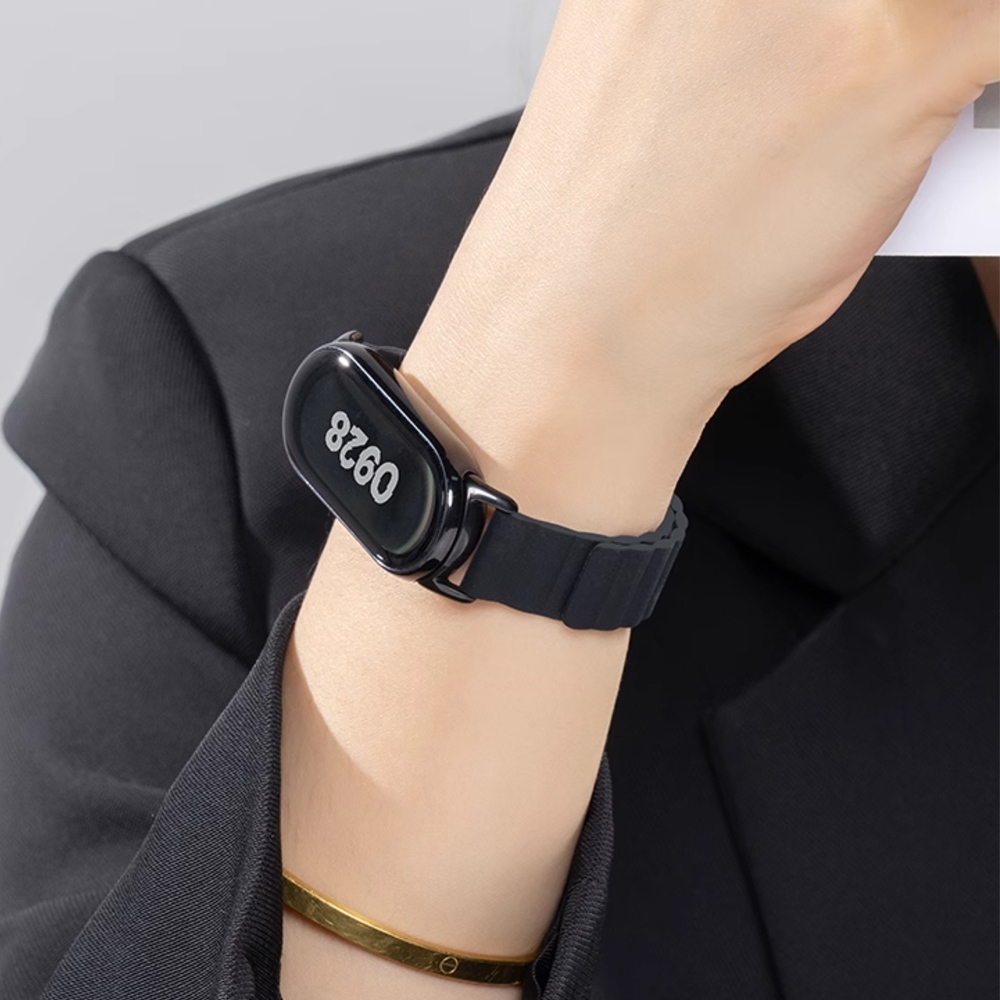 สายรัดสร้อยข้อมือซิลิโคนอุปกรณ์เสริมสายรัดข้อมือแม่เหล็กสําหรับ Xiaomi Smart Band 10 9 8 / Mi Band 10 Ceramic Edition ราคา ถูกที่สุด ดีลบีเคเค แกลเลอรีภาพที่ 6
