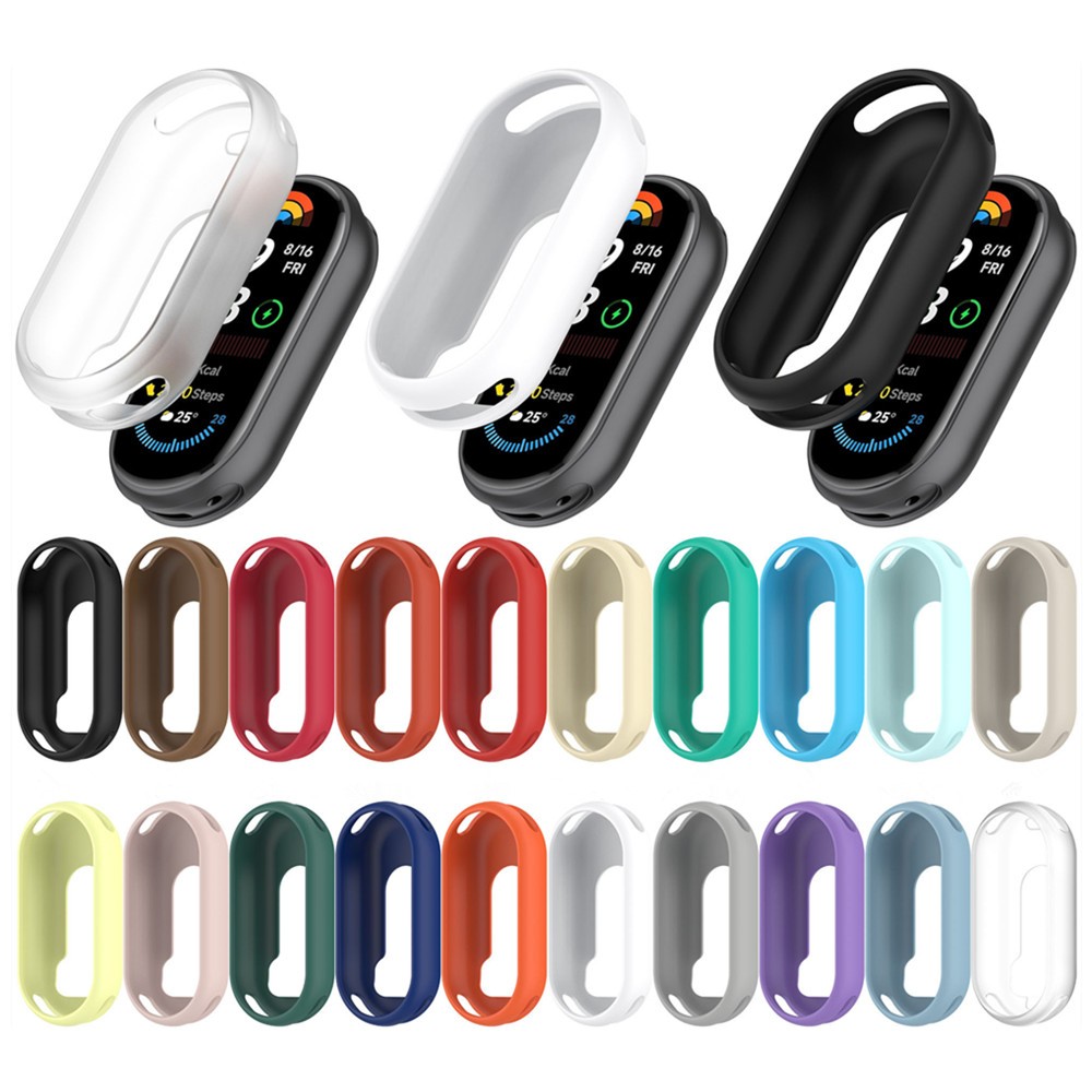 เคสซิลิโคนสําหรับ Xiaomi Mi Band 8 9 10 soft Protector กรณีกันชนสําหรับ Xiaomi Band 8NFC 9NFC 10NFC 9Ceramic Edition 10Ceramic Edition