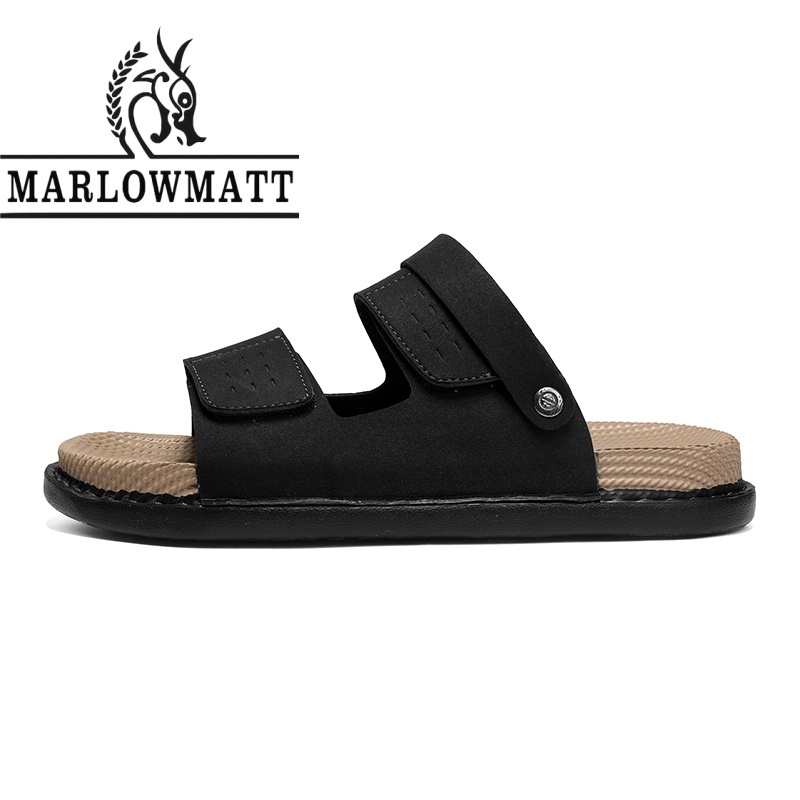 Marlowmatt รองเท้าแตะผู้ชาย Rainy Season รองเท้าแตะกันน้ํากันลื่นแฟชั่น 2026 สไตล์ใหม่