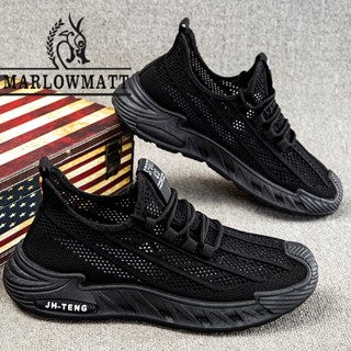 Marlowmatt รองเท้าผู้ชายน้ําหนักเบา Breathable Upper Anti-sl…