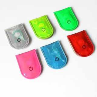 คลิปแม่เหล็กสะท้อนแสง ไฟเตือน Led หลากสี สําหรับขี่จักรยาน ว…