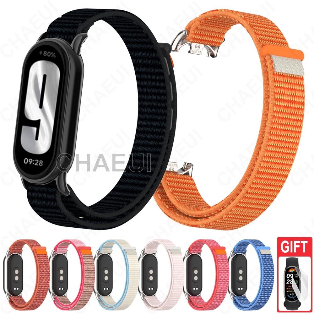 สายรัดไนลอนอุปกรณ์เสริมสําหรับ Xiaomi Smart Band 10 9 8 / Band 10 Ceramic Edition