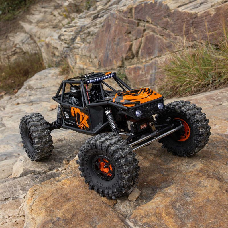 AXIAL 1/10 UTB10 Capra 1.9 4WS 4X4 ไม่จํากัด Trail Buggy Brushed RTR, สีเหลือง RC รถผู้ใหญ่และเด็กขอ
