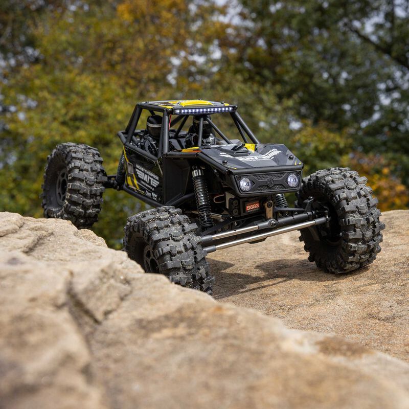 AXIAL 1/10 UTB10 Capra 1.9 4WS 4X4 ไม่จํากัด Trail Buggy แปรง RTR สีเหลือง RC รถผู้ใหญ่และเด็กของเล่