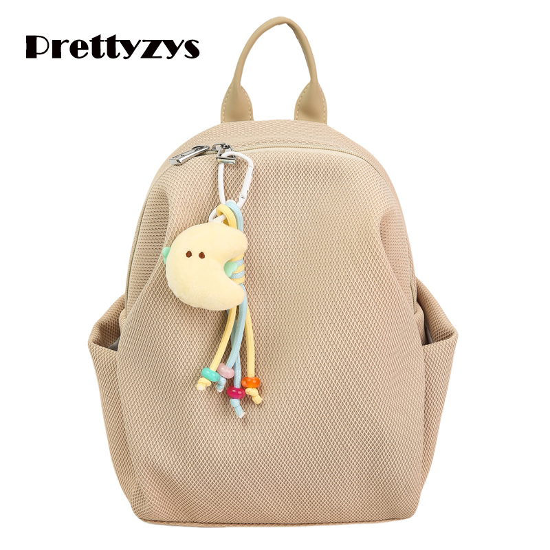 Mini Backpack Prettyzys 2025 Canvas Korean Light Commute Travel Student For Women