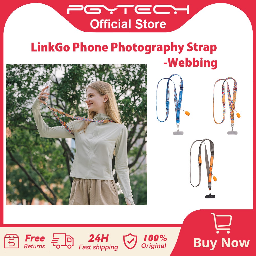 【ร้านค้าอย่างเป็นทางการ】สายคล้องโทรศัพท์ PGYTECH LinkGo สำหรับถ่ายภาพ --- สายคล้องโทรศัพท์แบบสะพายข้