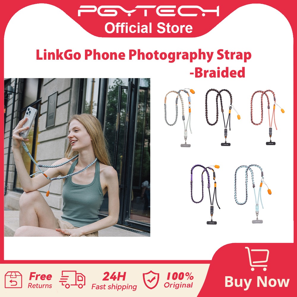 【ร้านค้าอย่างเป็นทางการ】สายคล้องโทรศัพท์ PGYTECH LinkGo แบบถัก --- สายคล้องโทรศัพท์แบบสะพายข้างพร้อม