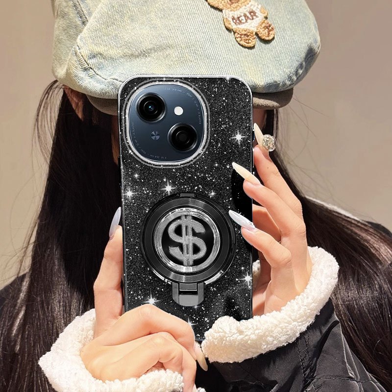 YBDเคสโทรศัพท์สําหรับTecno Spark 40C Spark Go 1S Spark Go 1 Spark Go 2025 Pop 9 4G KL4hหมุนUSD Brack