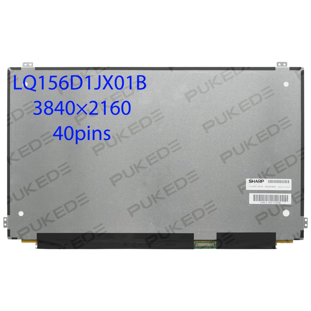 15.6 "slim แล็ปท็อปหน้าจอ LCD LQ156D1JX01 LQ156D1JX01B IPS จอแสดงผล LED แผงเปลี่ยน 3840*2160 UHD 40p