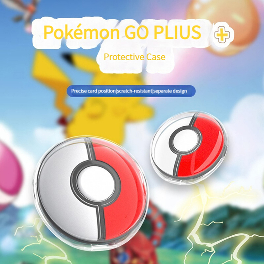 เคสพีซีแบบพกพาฝาครอบเปลือกแข็งพร้อมคลิปหนีบสําหรับ Pokémon GO Plus+