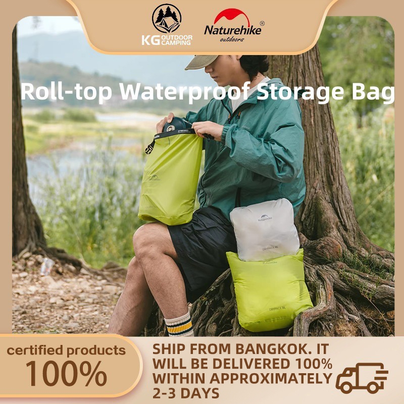 Naturehike Outdoor Camping Hiking Roll-top กระเป๋ากันน้ำ