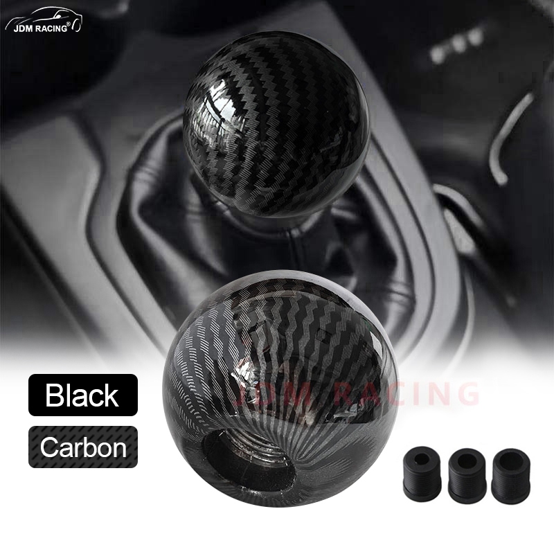 ปุ่มปรับอัตโนมัติลูกบอลอลูมิเนียมเกียร์รถหัวเกียร์ SHIFT Stick Cover คู่มือรถอุปกรณ์เสริมภายใน
