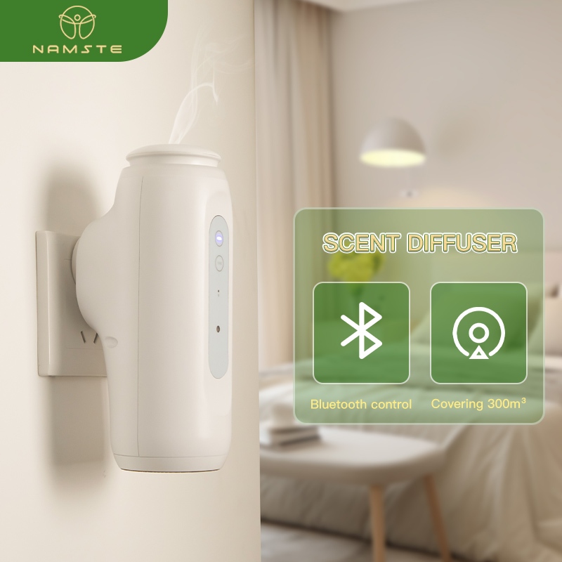 NAMESTE แบบพกพา Smart Diffuser สูงสุด 300m3 ครอบคลุม Plug In Oil Diffuser สําหรับน้ํามันหอมระเหย - สําหรับ Home และสํานักงานเสียงรบกวนต่ํา 32db