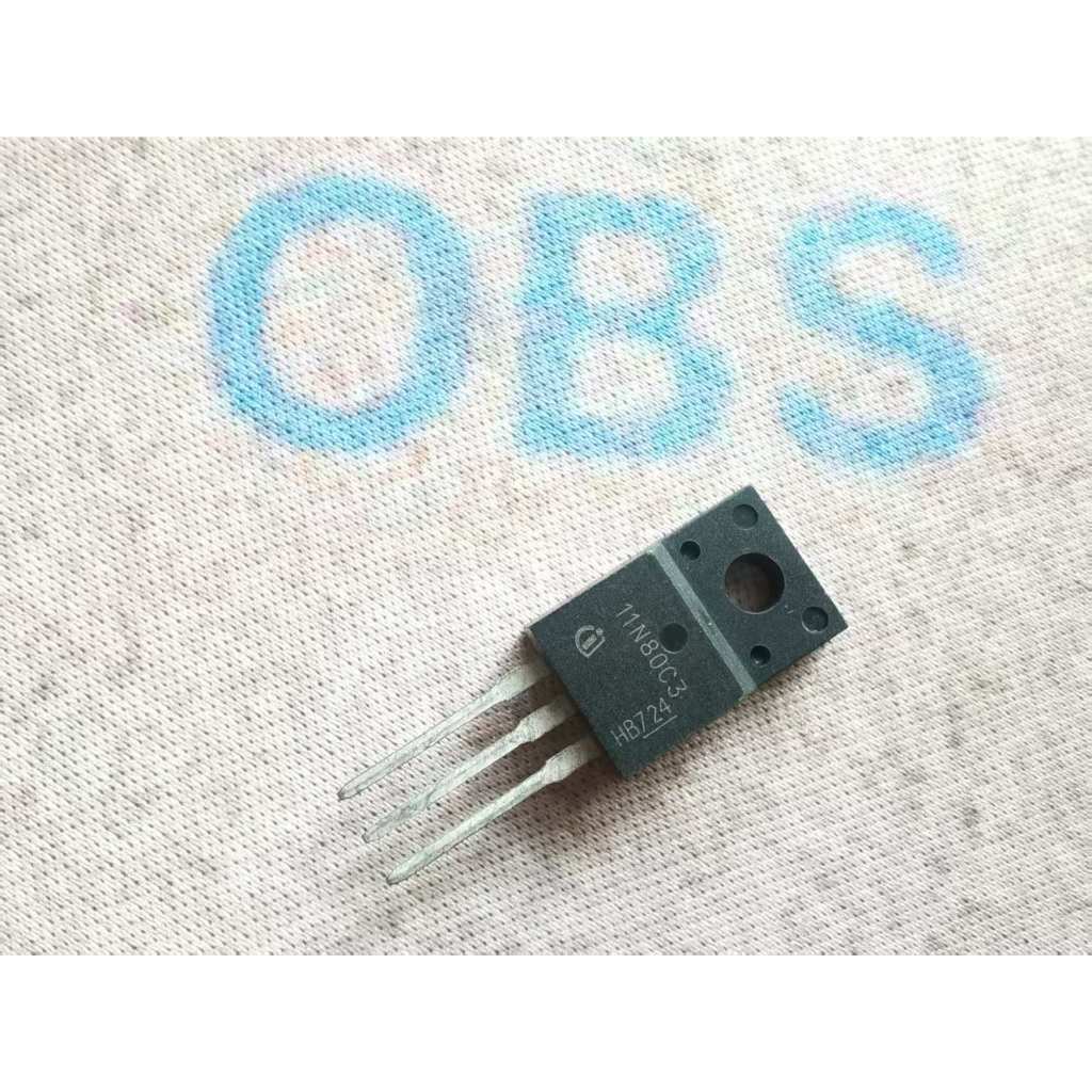 ((5 ชิ้น) 11N80C3 Field Effect Tube SPA11N80C3 โกดังพร้อมสต็อก TO-220F 800V 11A