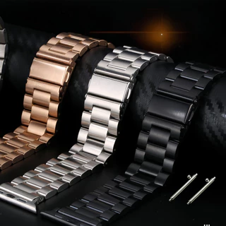 22MM 20MM 18MM สายนาฬิกาโลหะสแตนเลสกันน้ําสําหรับ Garmin Samsung Huawei Sports
