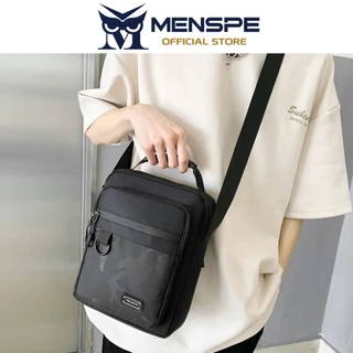 Menspe กระเป๋าสะพายแฟชั่นผ้า Cross Body Bag หลายกระเป๋าน้ําหนักเบา Casual Sport Street Bag