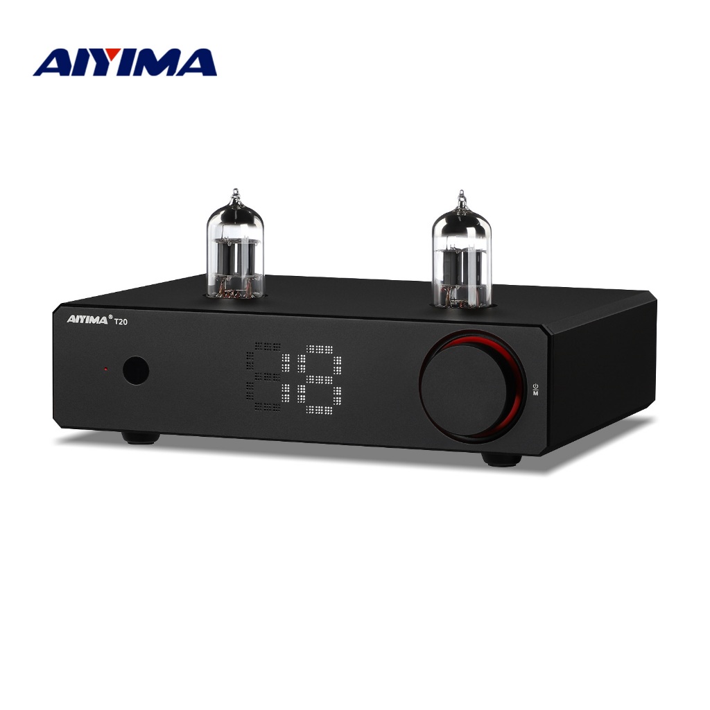 AIYIMA T20 หลอดสูญญากาศ Preamplifier ECC83 Fully balanced Preamp RCA XLR อินพุต HiFi สเตอริโอ DAC AM