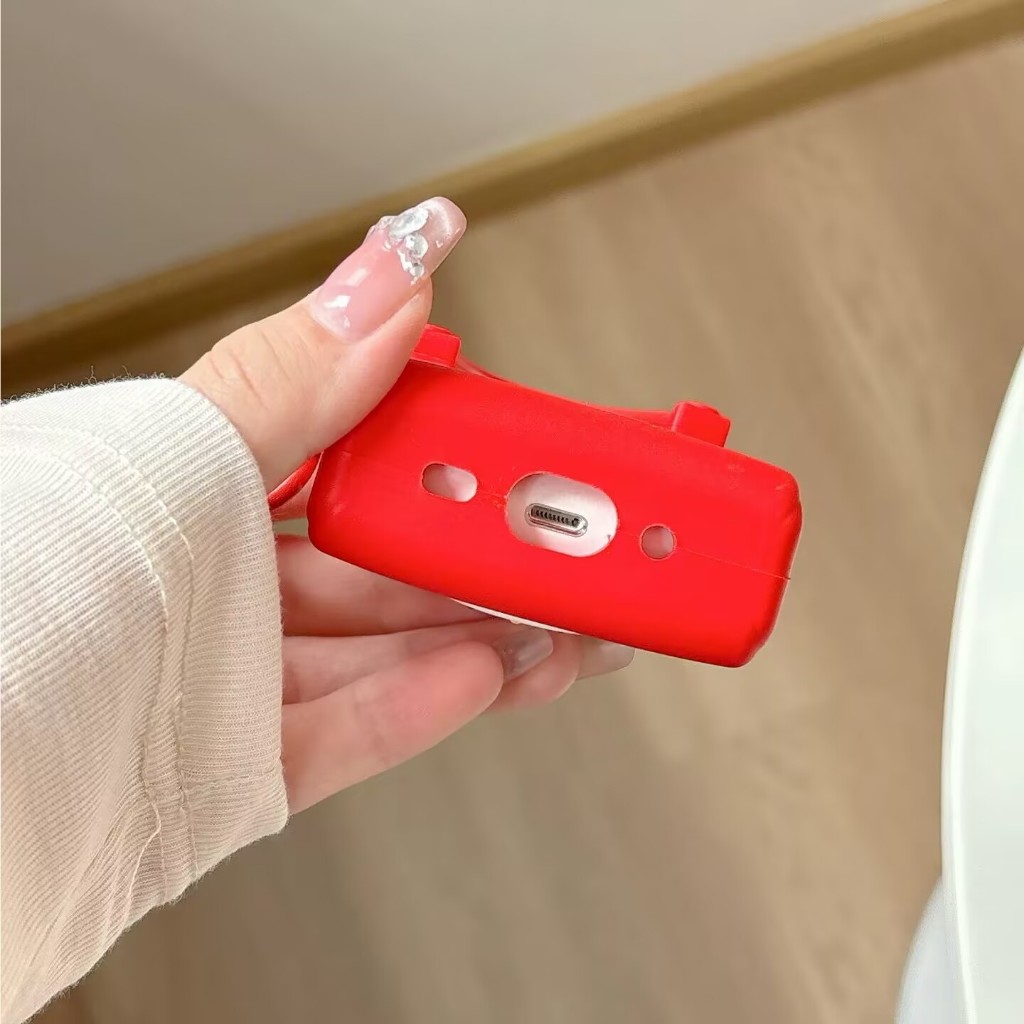 สําหรับ airpods pro 2 case กระเป๋าถือ Hello Kitty สีแดง airpods gen 1 2 3 4 cover ราคา ถูกที่สุด ดีลบีเคเค แกลเลอรีภาพที่ 6