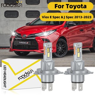 Fit สําหรับ Toyota Vios 2013-2023 ไฟหน้ารถหลอดไฟ 6000K 800% …