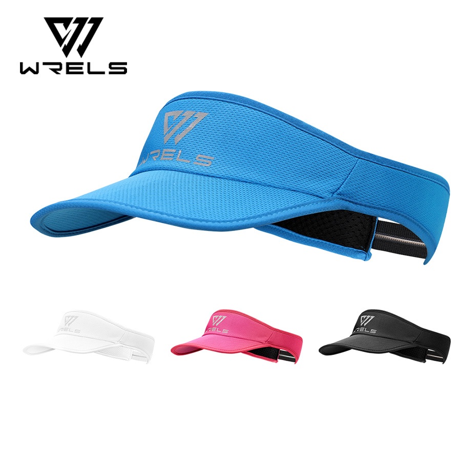 WRELS กลางแจ้งปรับกีฬากว้าง Sun Visor หมวกหมวกวิ่งกอล์ฟตกปลามาราธอน #C72