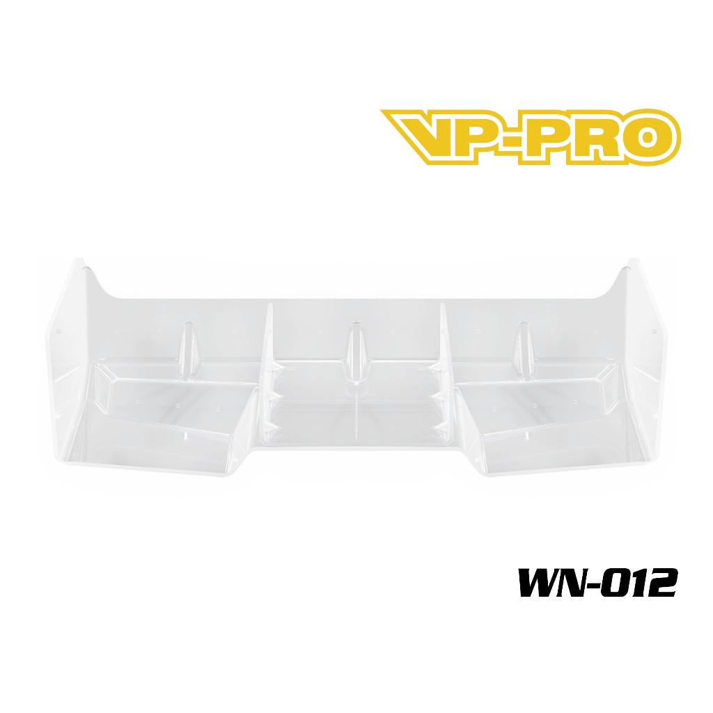 VP PRO WN 012 1/8 Buggy Clear Wing (ตัดล่วงหน้า 2 ชิ้น) หางสีเหลือง/สีขาว Fit IFMAR EFRA Racing แรงด