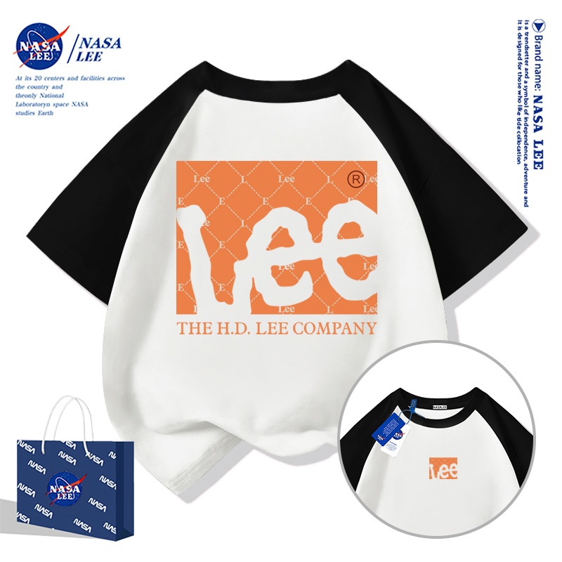 【สินค้ามีในสต็อก】เสื้อยืดเด็ก NASA สีดำ ผ้าฝ้าย 100% สไตล์สตรีทแวร์สุดเท่ - รูปที่ 6