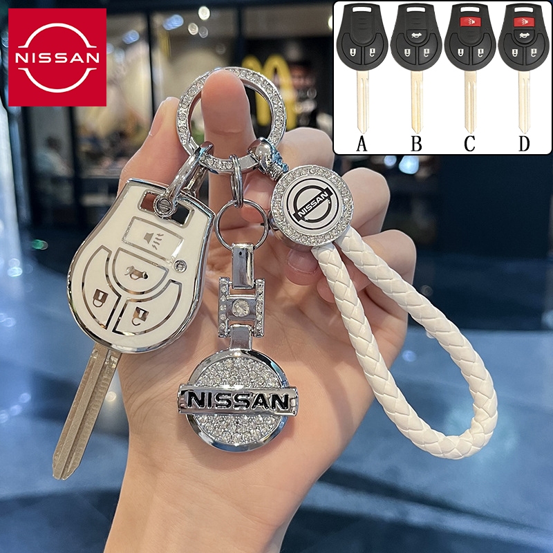 ฝาครอบกุญแจรีโมทคอนโทรล Nissan เหมาะสําหรับ Nissan almera/march/navara กุญแจรถอัจฉริยะ