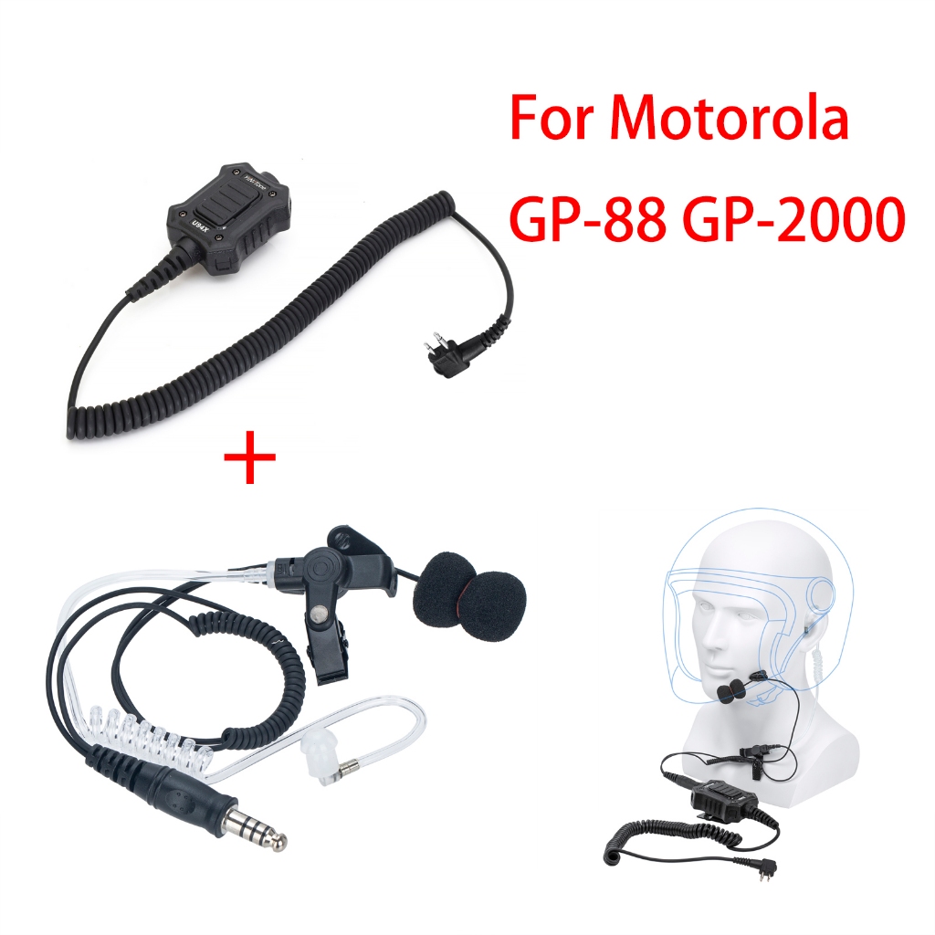 U94X PTT ไมโครโฟนท่ออากาศสําหรับ Motorola CP200, CT250, GP88, HYT TC-700, TC-610, Kirisun S765U, Pux
