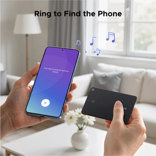 【for Samsung】UGREEN Tracker Slim Work พร้อม Samsung SmartThings AirTag Smart Tracker Finder สําหรับ Samsung GPS Anti-Loss อุปกรณ์การ์ด-ประเภทแบตเตอรี่ลิเธียมชาร์จสําหรับกุญแจรถกระเป๋าสตางค์