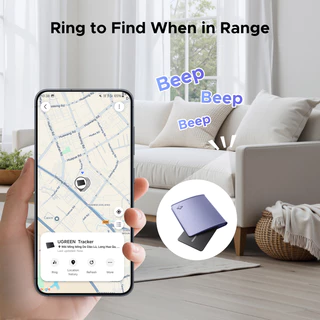 【for Samsung】UGREEN Tracker Slim Work พร้อม Samsung SmartThings AirTag Smart Tracker Finder สําหรับ Samsung GPS Anti-Loss อุปกรณ์การ์ด-ประเภทแบตเตอรี่ลิเธียมชาร์จสําหรับกุญแจรถกระเป๋าสตางค์