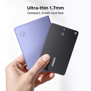 【for Samsung】UGREEN Tracker Slim Work พร้อม Samsung SmartThings AirTag Smart Tracker Finder สําหรับ Samsung GPS Anti-Loss อุปกรณ์การ์ด-ประเภทแบตเตอรี่ลิเธียมชาร์จสําหรับกุญแจรถกระเป๋าสตางค์
