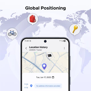 【for Samsung】UGREEN Tracker Slim Work พร้อม Samsung SmartThings AirTag Smart Tracker Finder สําหรับ Samsung GPS Anti-Loss อุปกรณ์การ์ด-ประเภทแบตเตอรี่ลิเธียมชาร์จสําหรับกุญแจรถกระเป๋าสตางค์
