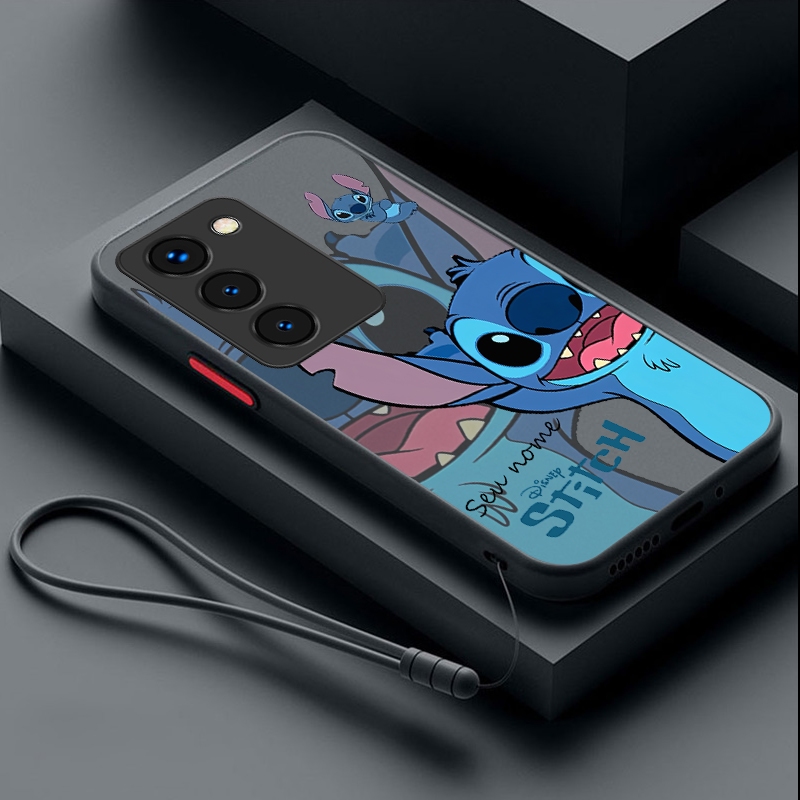 Vivo V29 5G V27 Pro V29e V27e Disney Stitch Case ปรับแต่งชื่อกันกระแทกคลุมทั้งหมด Capa Funda