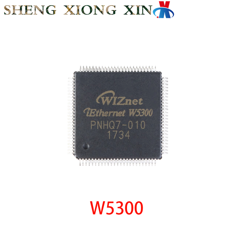 W5300 100-LQFP คอนโทรลเลอร์อีเธอร์เน็ตวงจรรวม