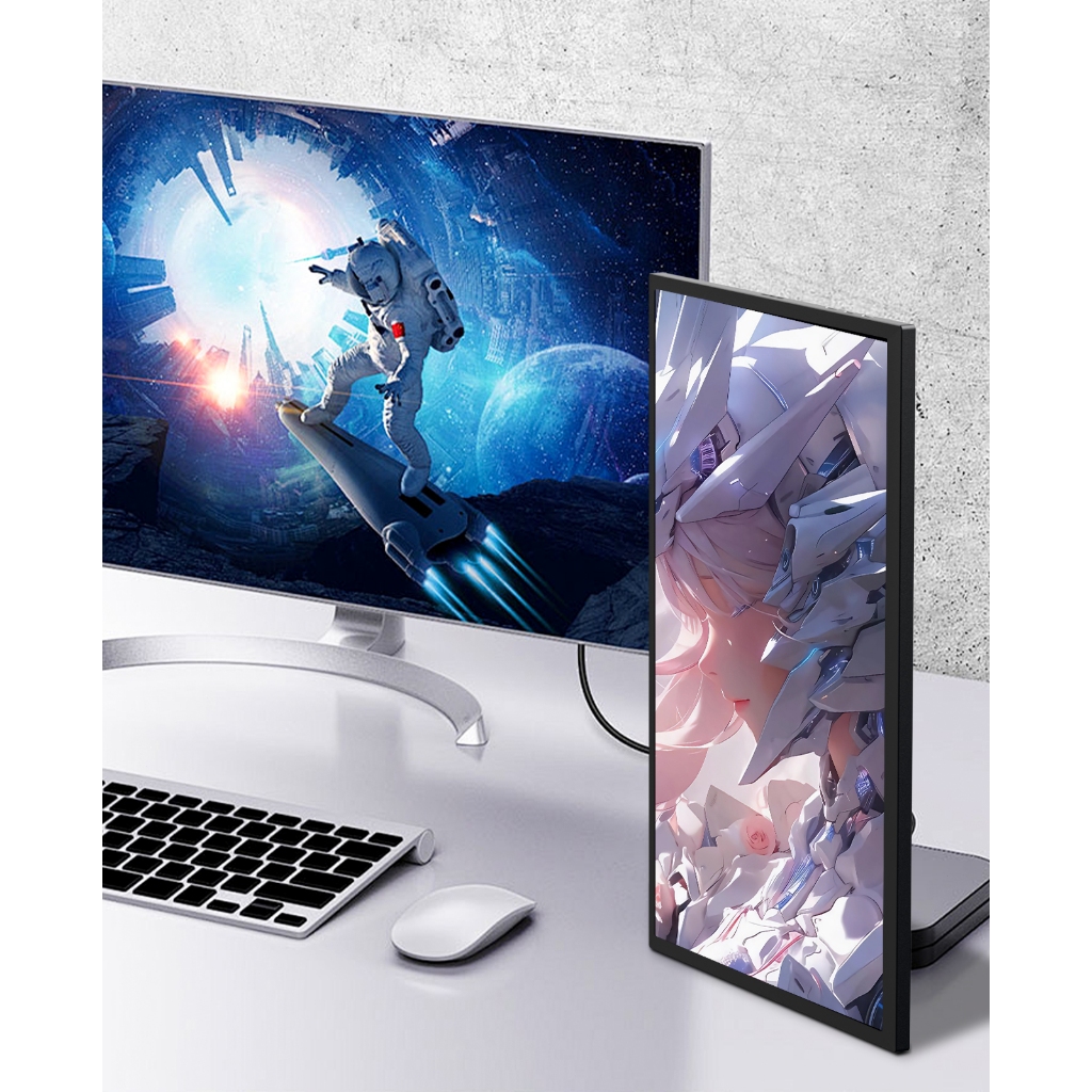 ZSCMALL 14 นิ้ว 2K จอภาพแบบพกพาแล็ปท็อป USB C HDMI Gaming Ultra-Slim จอแสดงผล IPS สมาร์ทฝาครอบและลําโพง 2160*1440P HDR Plug & Play ภายนอก Monitor สําหรับแล็ปท็อป - รูปที่ 6