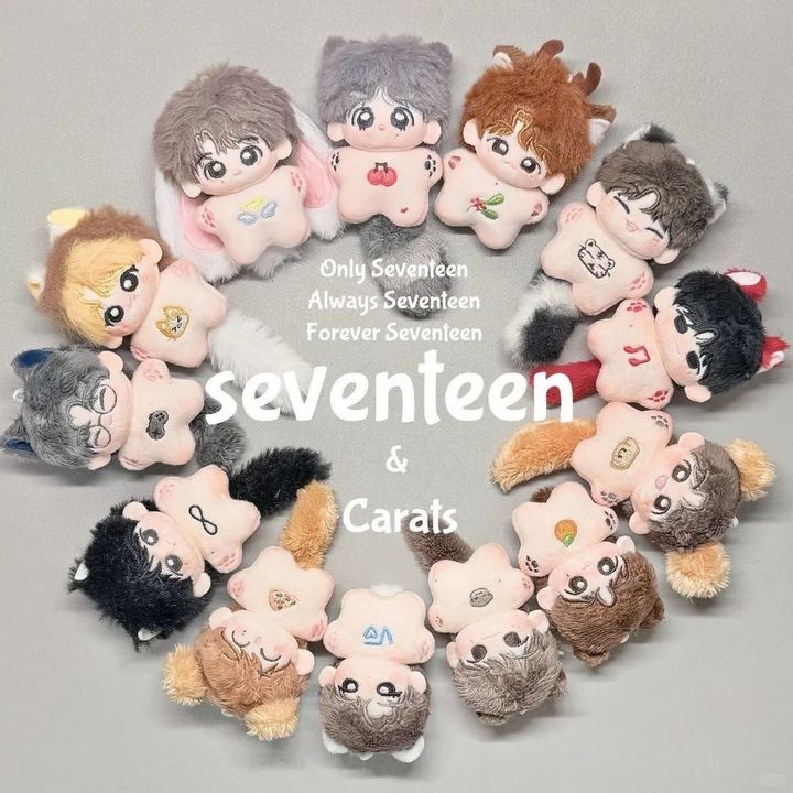 KPOP ทีม SEVENTEEN S.COUPS JEONGHAN JOSHUA JUN WONWOO THE8 MINGYU DK WOOZI HOSHI 10 ซม.ผ้าฝ้ายตุ๊กตาดาวตุ๊กตาของเล่นตกแต่งคอลเลกชันของขวัญสําหรับผู้ใหญ่และเด็ก