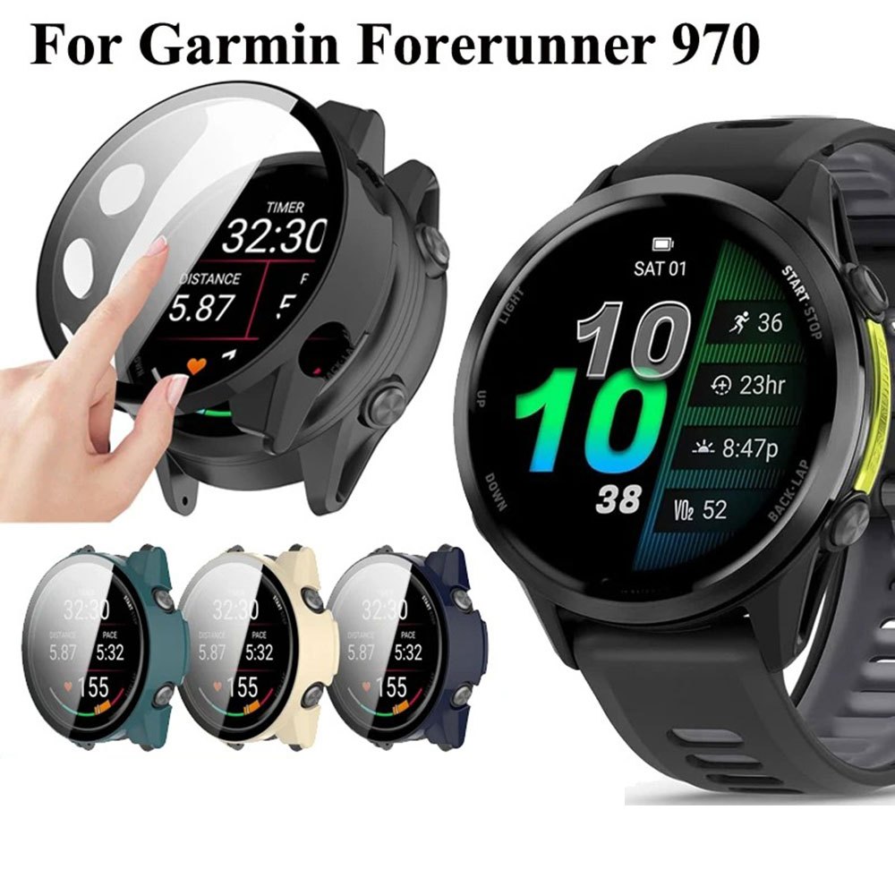 กระจกนิรภัย + หน้าจอสําหรับผู้เบิกทาง Garmin 970 Anti-scratch PC ป้องกันกันชนสําหรับผู้เบิกทาง Garmi