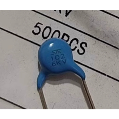 50PCS 102 6KV 102M 1,000PF A07F1E102MN0B0S0N0 Y5V P = 7.5MM In-Line Porcelain Capacitor