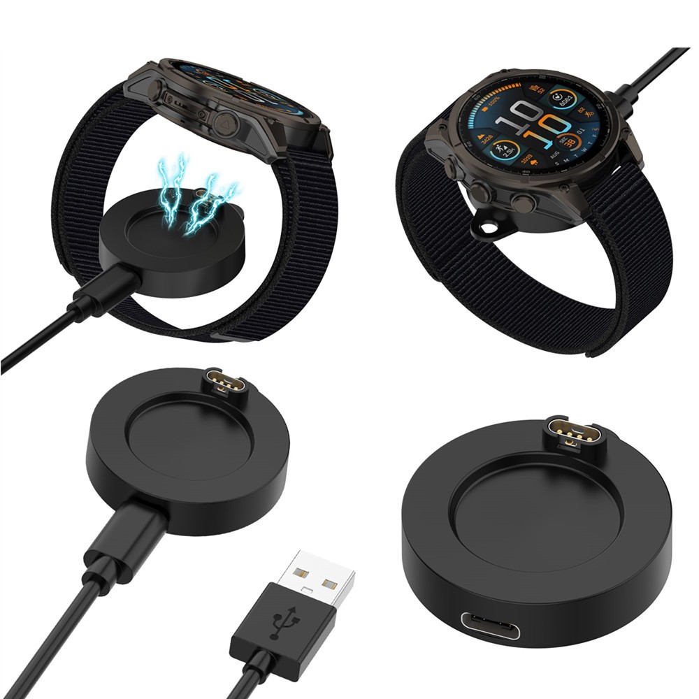 เชื่อมต่อ Wireless Fast Charging dock สําหรับ Garmin Venu X1 / Quatix 8 / Fenix 8 7 6 5 / Tactix 8 /