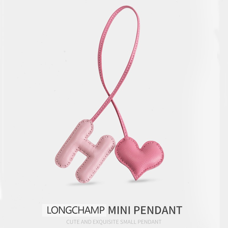 จี้ตัวอักษรคู่ พวงกุญแจและอุปกรณ์เสริมกระเป๋า เหมาะสำหรับ Longchamp Mini