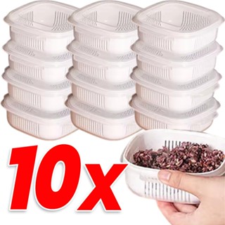 3/5/10ชิ้นกล่องเก็บอาหาร-ไมโครเวฟความร้อนกล่องอาหารกลางวัน-ข…