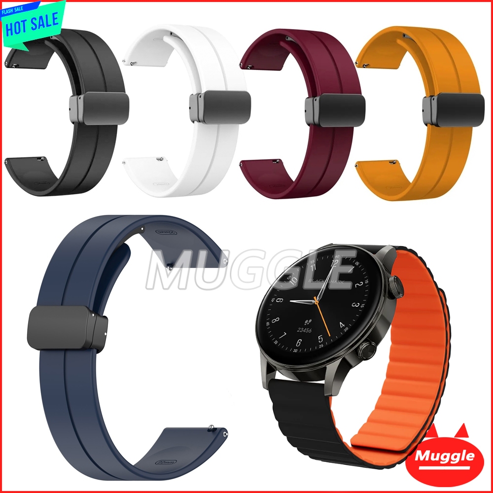 🔥สายนาฬิกา Black Shark S3 Black Shark GS3 / GS3 Sport Magnetic buckle สายนาฬิกาซิลิโคนสายรัดข้อมือ B