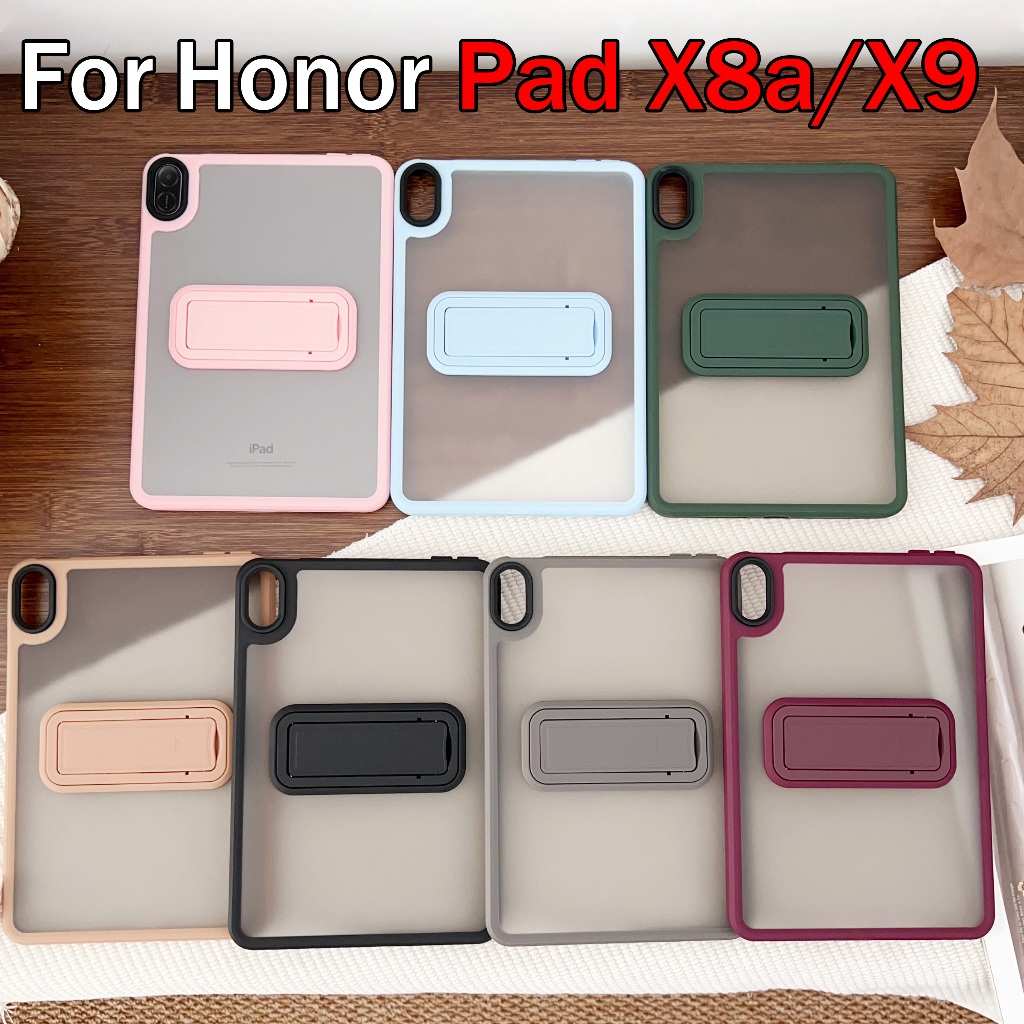 สําหรับ Honor Pad X8a 11.0 2024 TPU Matte Case Huawei HonorPad X8a สไตล์กลับ Shell Bracket Cover